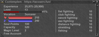 Signature for player Contemplem