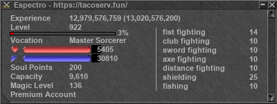 Signature for player Espectro