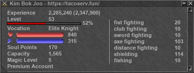 Signature for player Kim Bok Joo