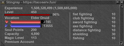 Signature for player Stingray