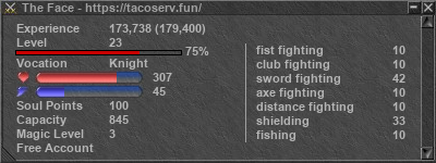 Signature for player The Face